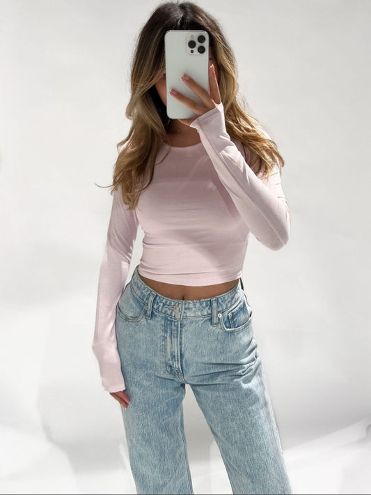 Leela top | Baby Pink